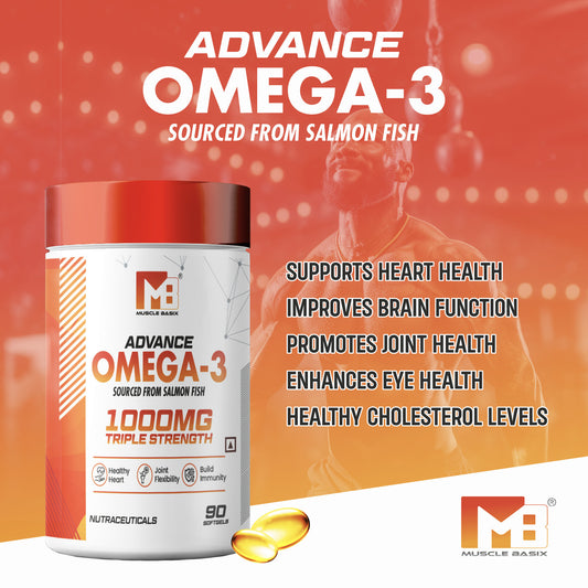 Muscle Basix Advance Omega-3 Double Strength 1000 mg 60softgel