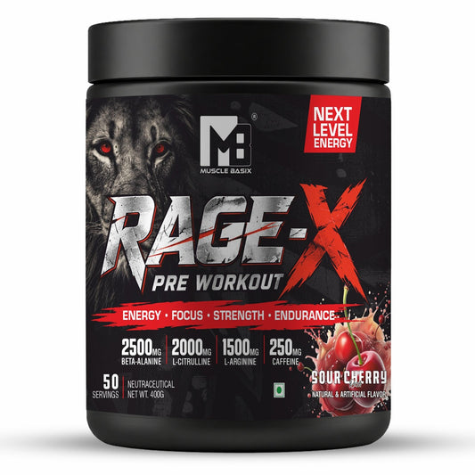 Muscle Basix Rage-X Pre Workout 400G