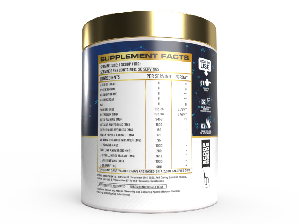 Muscle Basix Cyclone Pre Workout 300Gm.