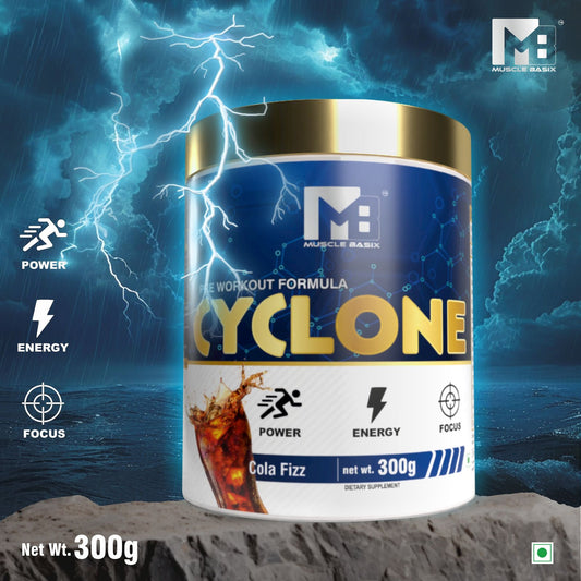 Muscle Basix Cyclone Pre Workout 300Gm.