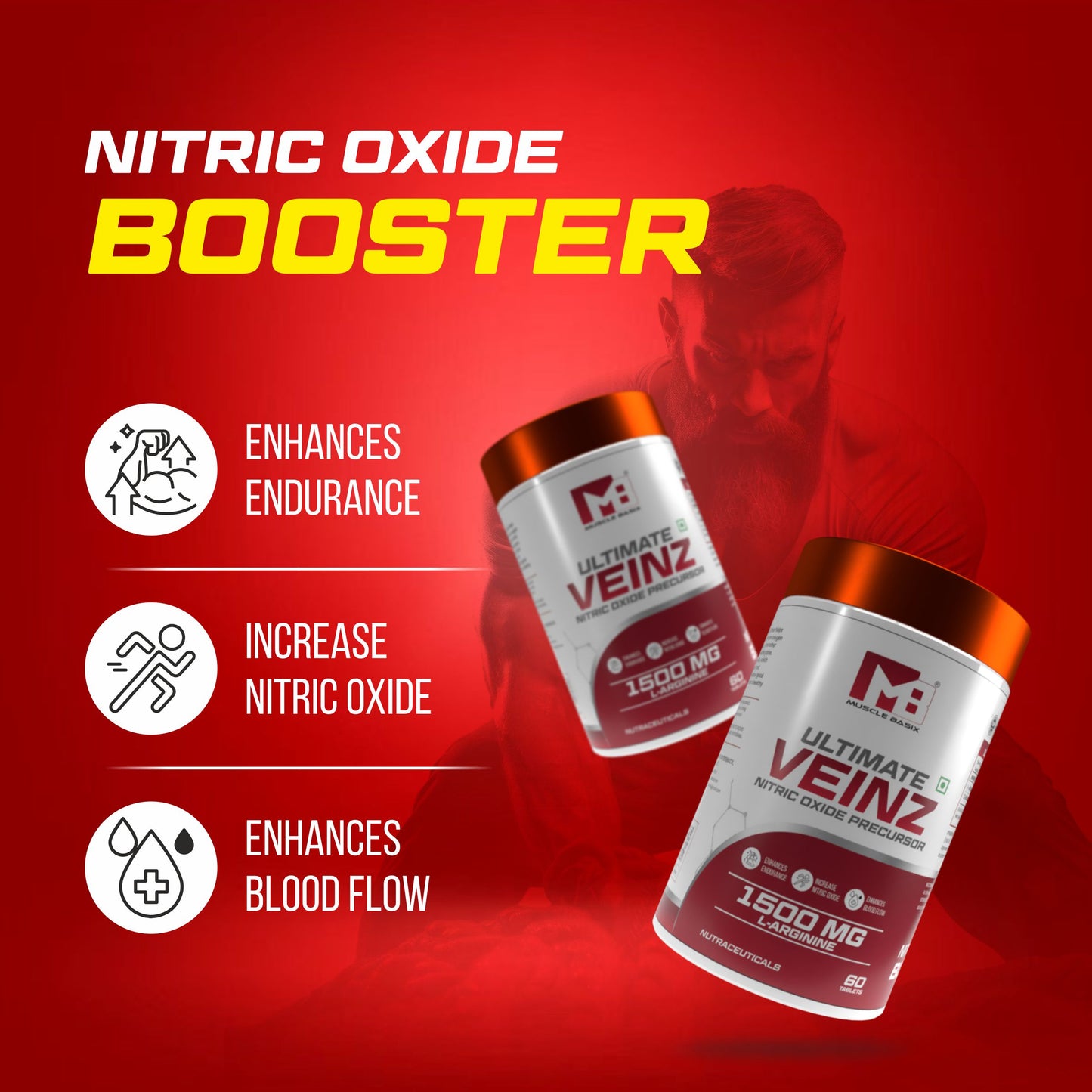 Muscle Basix Ultimate Veinz L-Arginine 60tab