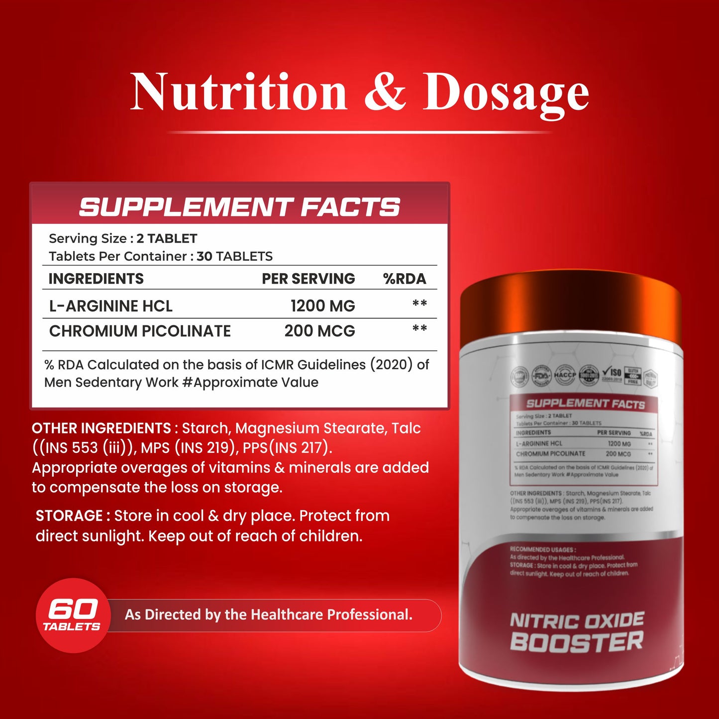 Muscle Basix Ultimate Veinz L-Arginine 60tab