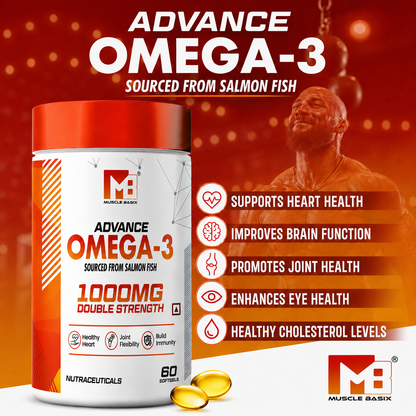 Muscle Basix Advanced Omega-3 Double Strength 60 Softgels