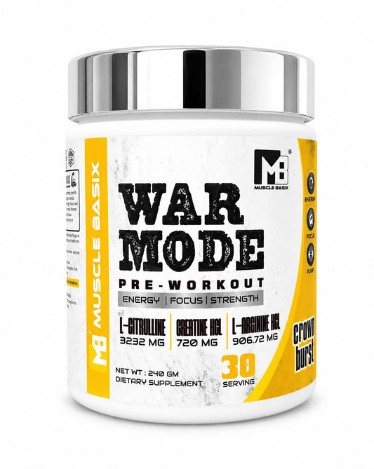 Muscle Basix War Mode Pre Workout 240g.
