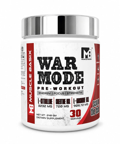 Muscle Basix War Mode Pre Workout 240g.