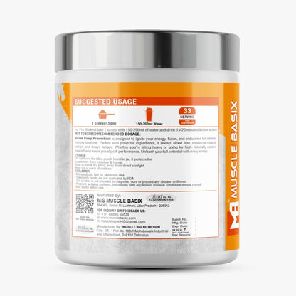 Muscle Basix Insane Pump Pre Workout 250 gm