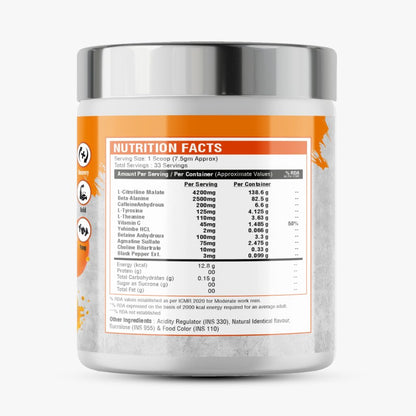 Muscle Basix Insane Pump Pre Workout 250 gm