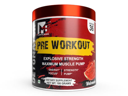 Muscle Basix Detonator Pre Workout 180g.