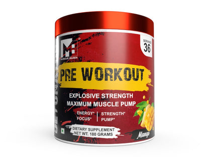Muscle Basix Detonator Pre Workout 180g.