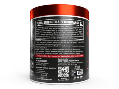 Muscle Basix Detonator Pre Workout 180g.