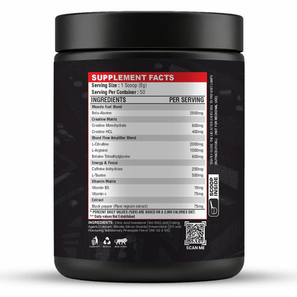 Muscle Basix Rage-X Pre Workout 400G