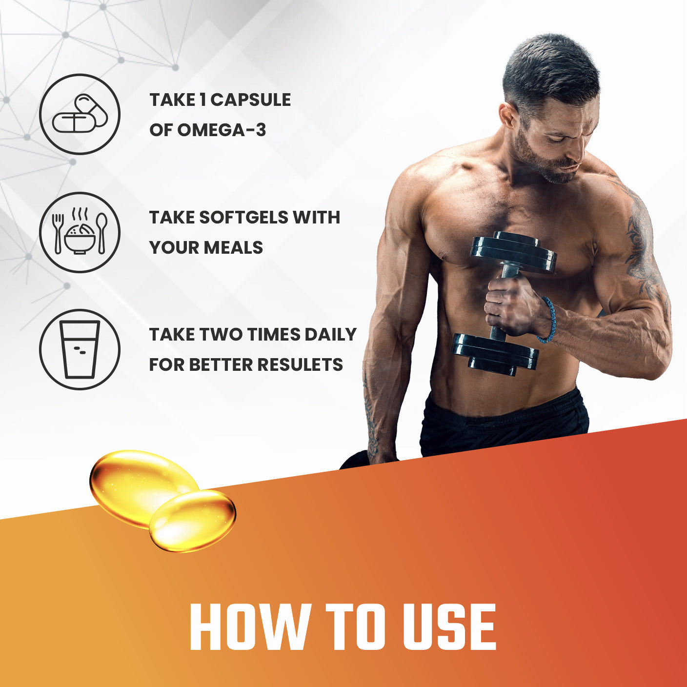 Muscle Basix Advanced Omega-3 Double Strength 60 Softgels