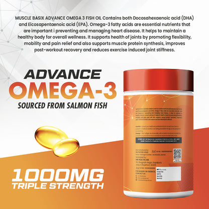 Muscle Basix Advanced Omega-3 Double Strength 60 Softgels