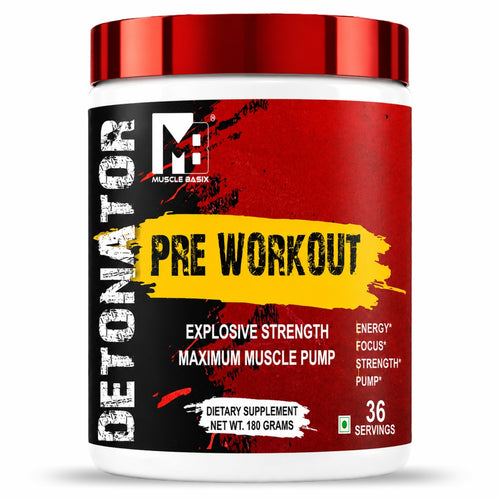 Muscle Basix Detonator Pre Workout 180g.