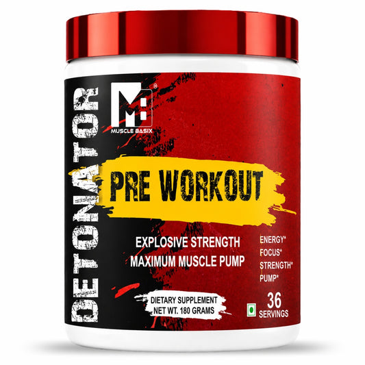 Muscle Basix Detonator Pre Workout 180g.