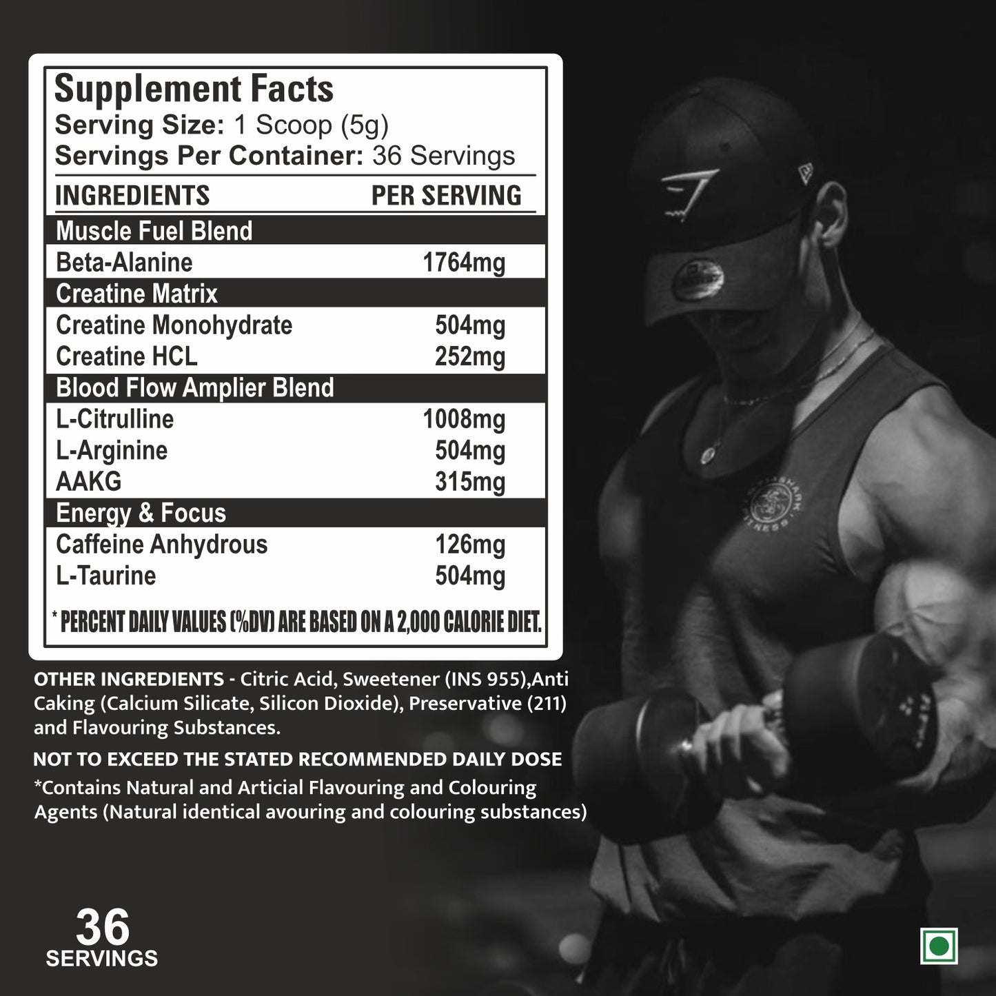 Muscle Basix Detonator Pre Workout 180g.