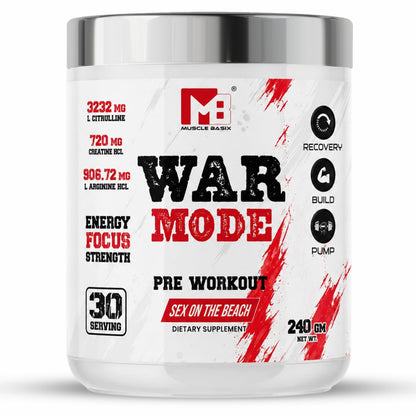 Muscle Basix War Mode Pre Workout 240g.