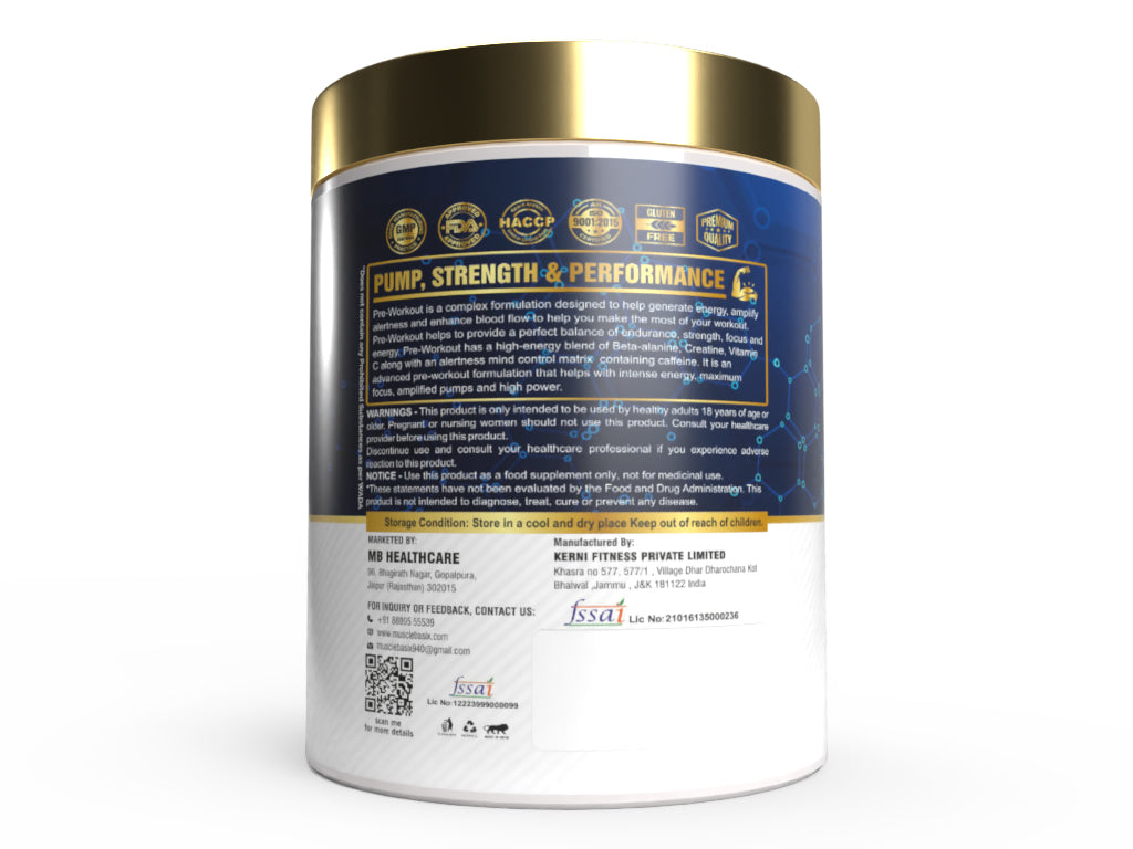 Muscle Basix Cyclone Pre Workout 300Gm.