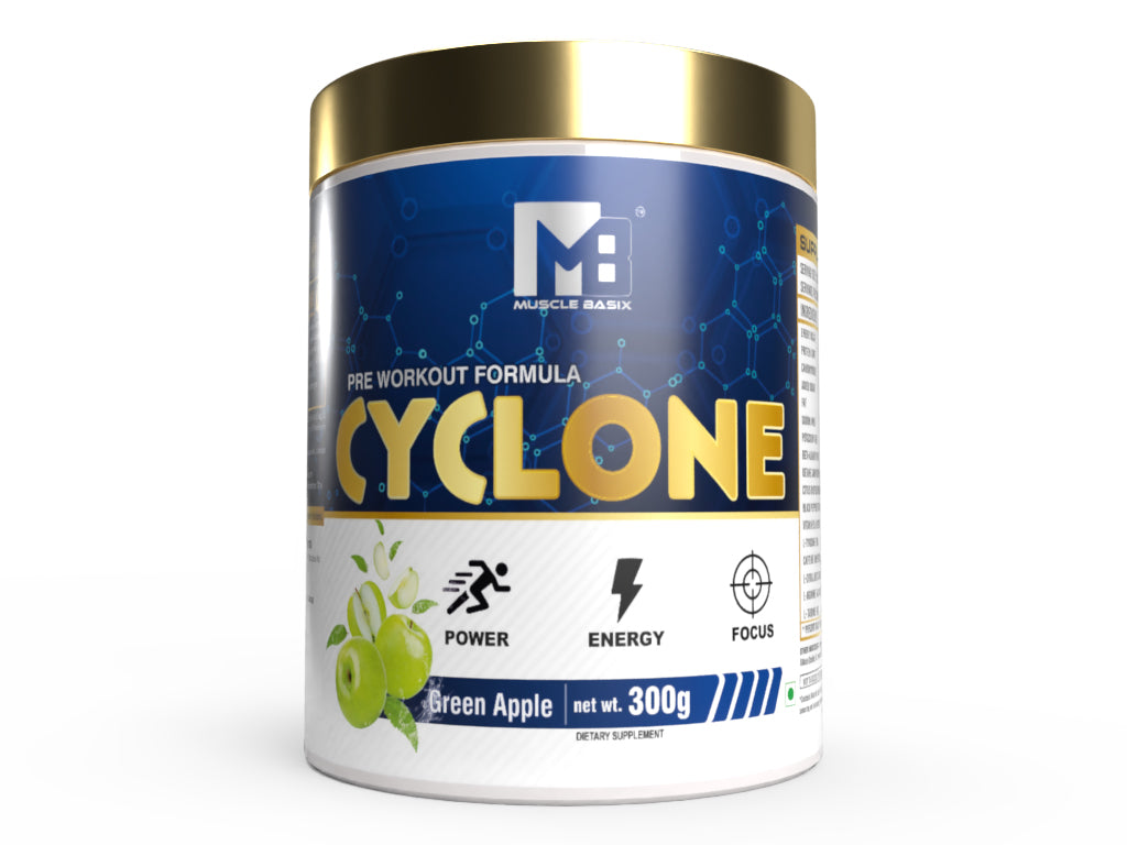 Muscle Basix Cyclone Pre Workout 300Gm.
